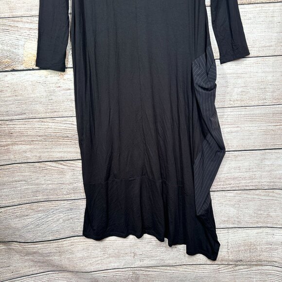 Tekbika By Alembika Dress Womens Size 3 Black Asymmetrical Pullover Long Sleeve - Picture 15 of 16